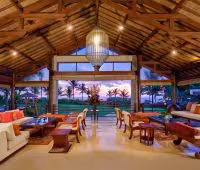 Villa Semarapura, Sala de estar con vista al mar